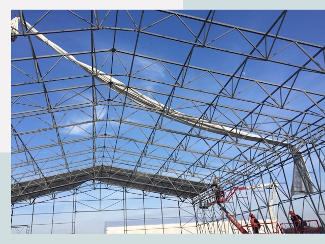 Шатровые ангары от 621 руб. в Махачкале и Дагестане