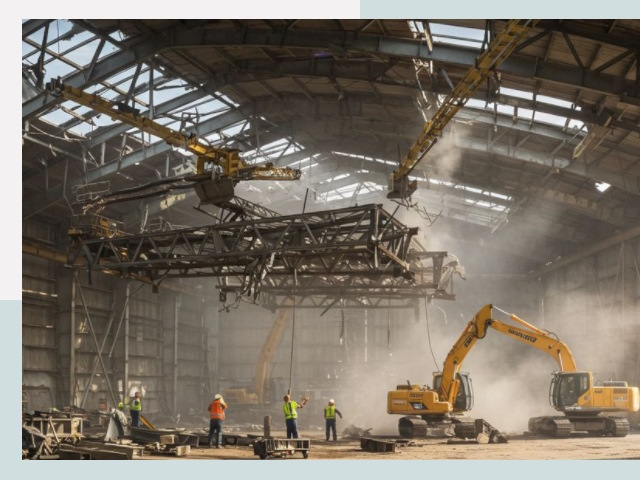 Демонтаж ангаров в Махачкале от 621 руб. за м²