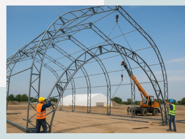 Монтаж ангаров в Махачкале от 621 руб. - Надежно и быстро